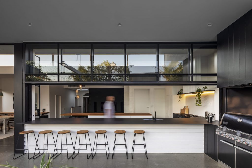 Uplift Window above a Kitchen Counter