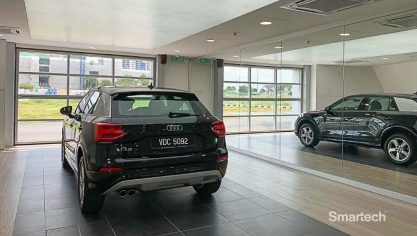 Smartech Audi Malaysia folding garage door