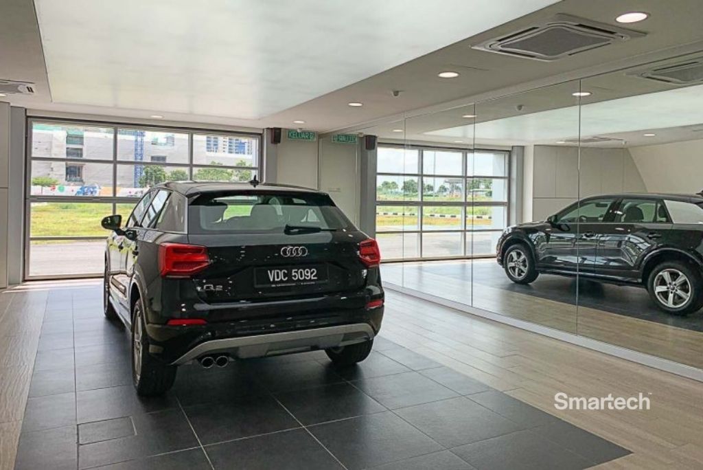 Smartech Audi Malaysia folding garage door